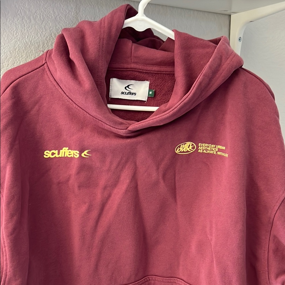 Men's Burgundy Hoodie